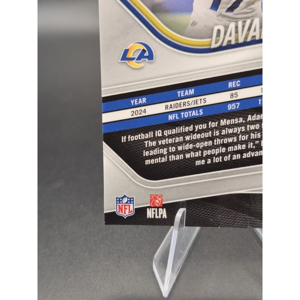2025 Panini Prizm Davante Adams Green Ice Prizm SSP #104 Rams Raiders Packers